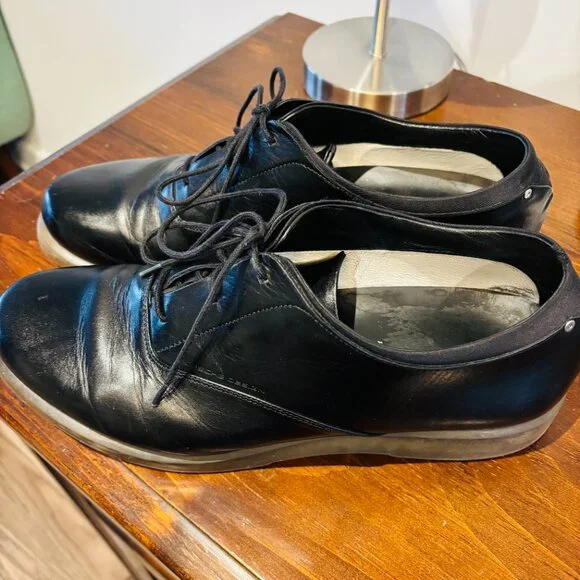 Porsche Design Shoes Black Leather US 10 Made In Italy - Picture 5 of 5